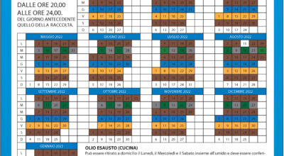 Calendario Raccolta Differenziata 2023-2024
